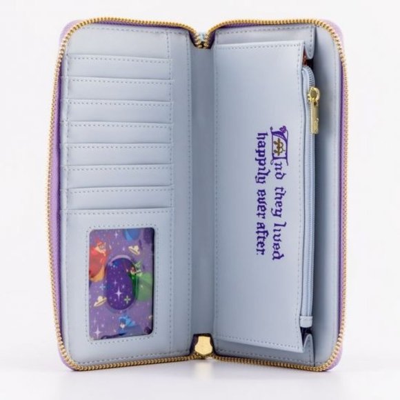 Loungefly Disney Princess Castle Series Sleeping Beauty Zip Around Wallet - Picture 5 of 7